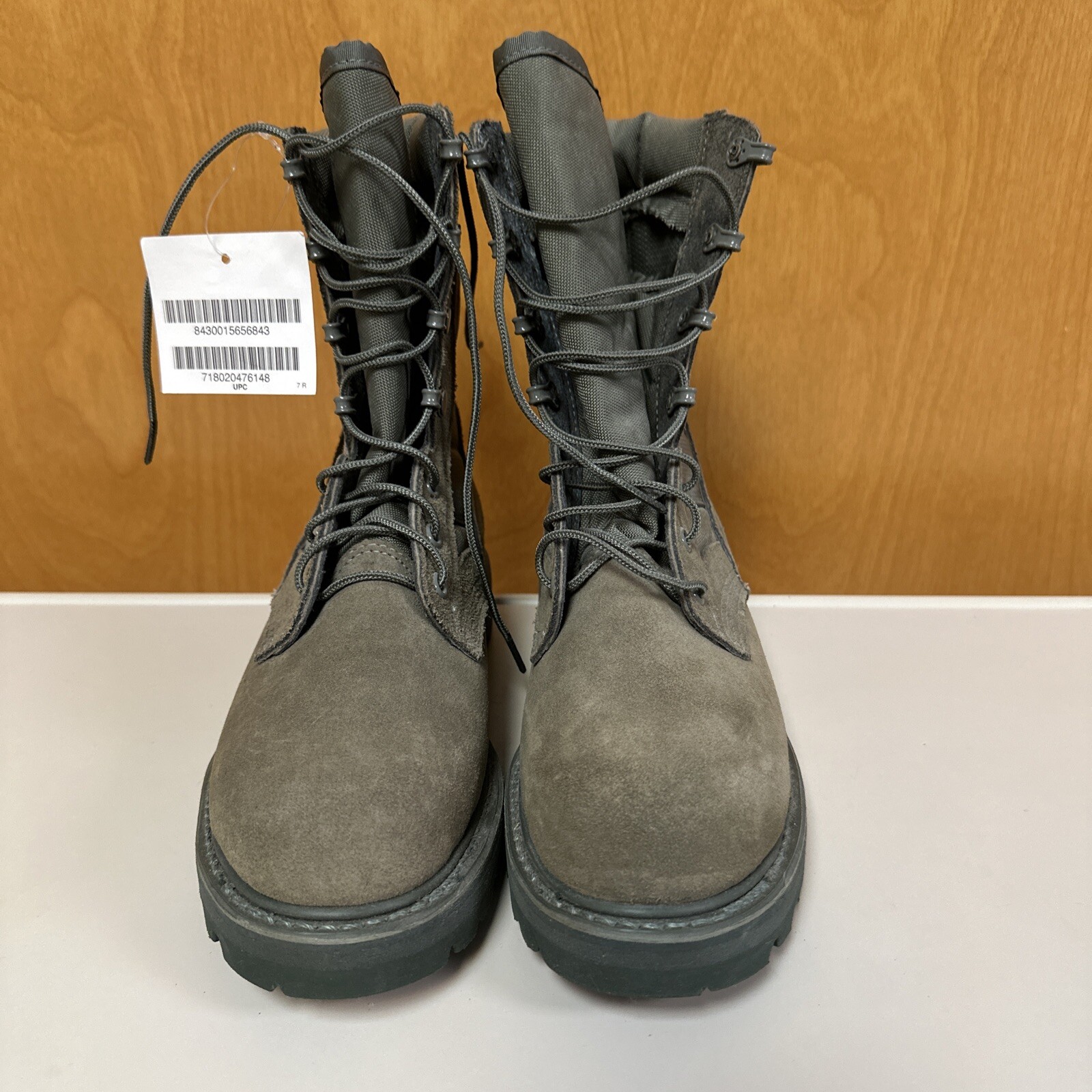 MONDO PT Sage Green ASTMF2413-05 MI/75C/75 Combat Boots Vibram Sole Men’s 7 R
