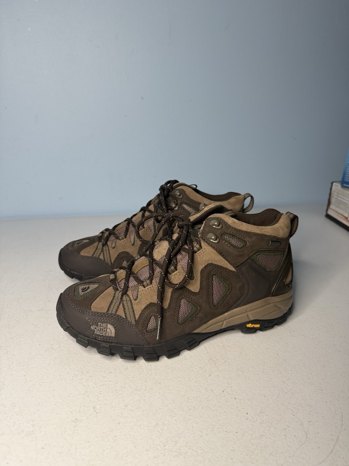 The North Face Men’s Offtrail GORE-TEX Hiking Mid Boots Brown Waterproof Size 9
