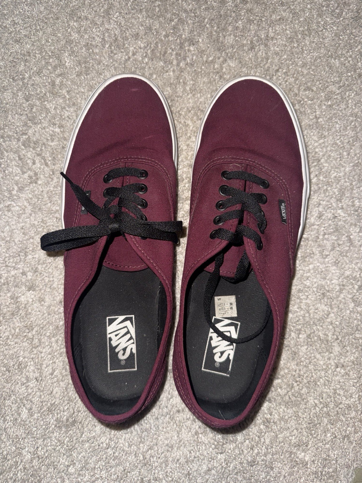 Maroon Vans Mens Size 12