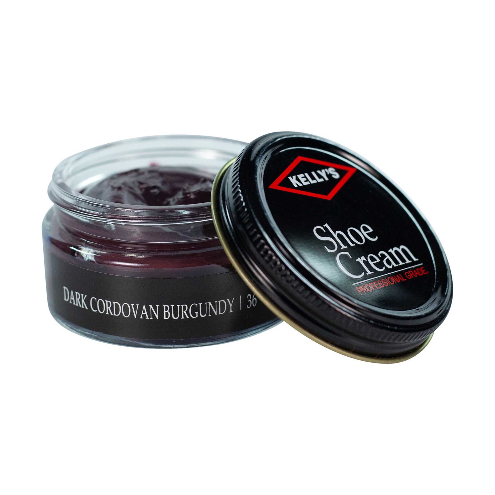 Kelly shoe cream, 1.5 ounce, dark cordovan/burgundy