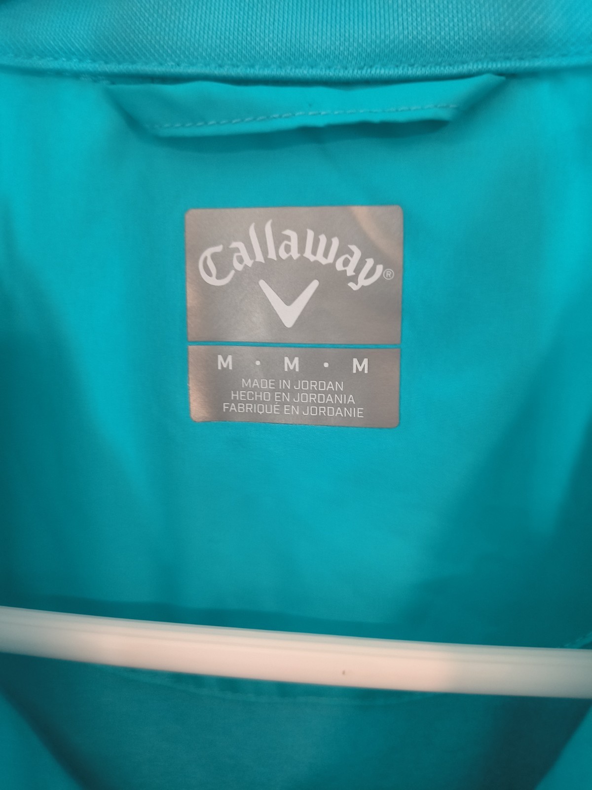 Callaway Vest Men’s Med Turquoise Quilted Puffer Golf Full Zip Sleeveless Jacket
