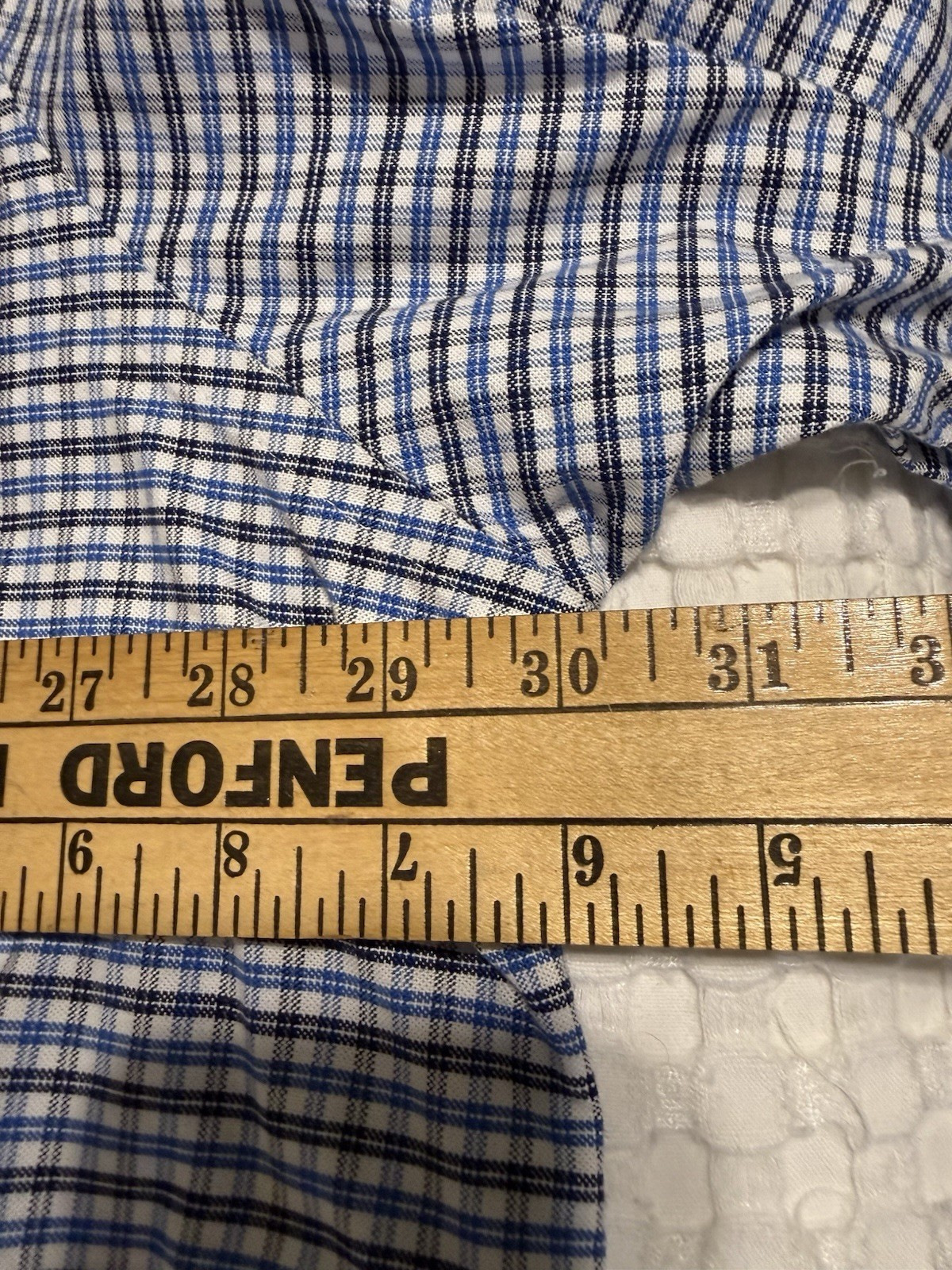Brooks Brothers Men’s 3XL Blue/White Check Button-Up Shirt