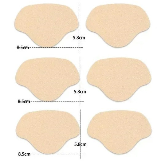 6pcs Shoe Heel Repair Patches Self Adhesive Anti Wear Protector – NEW