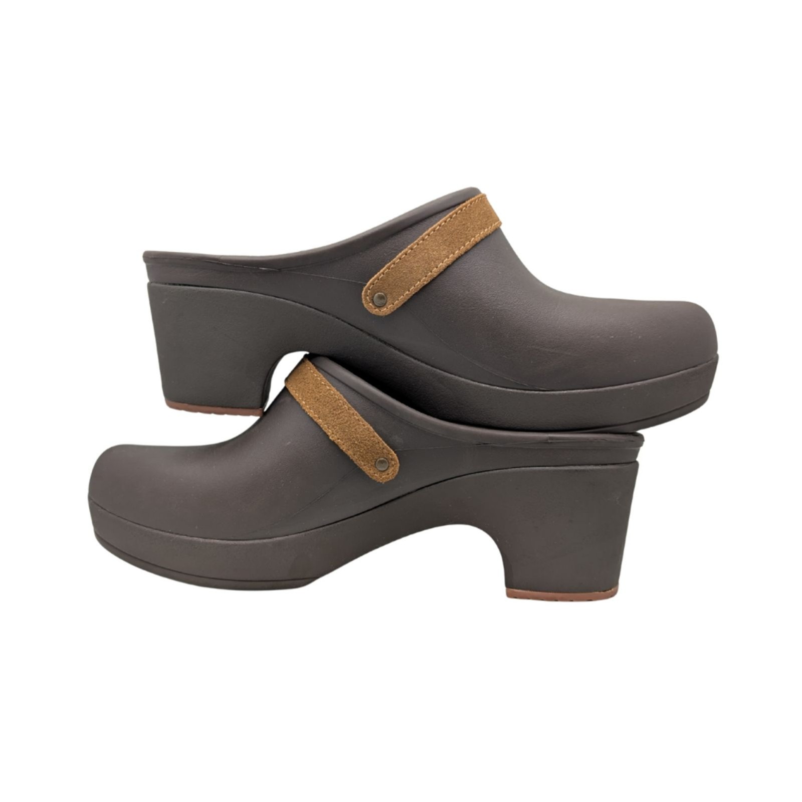Crocs Sarah Belted Clog Brown Espresso Size 10