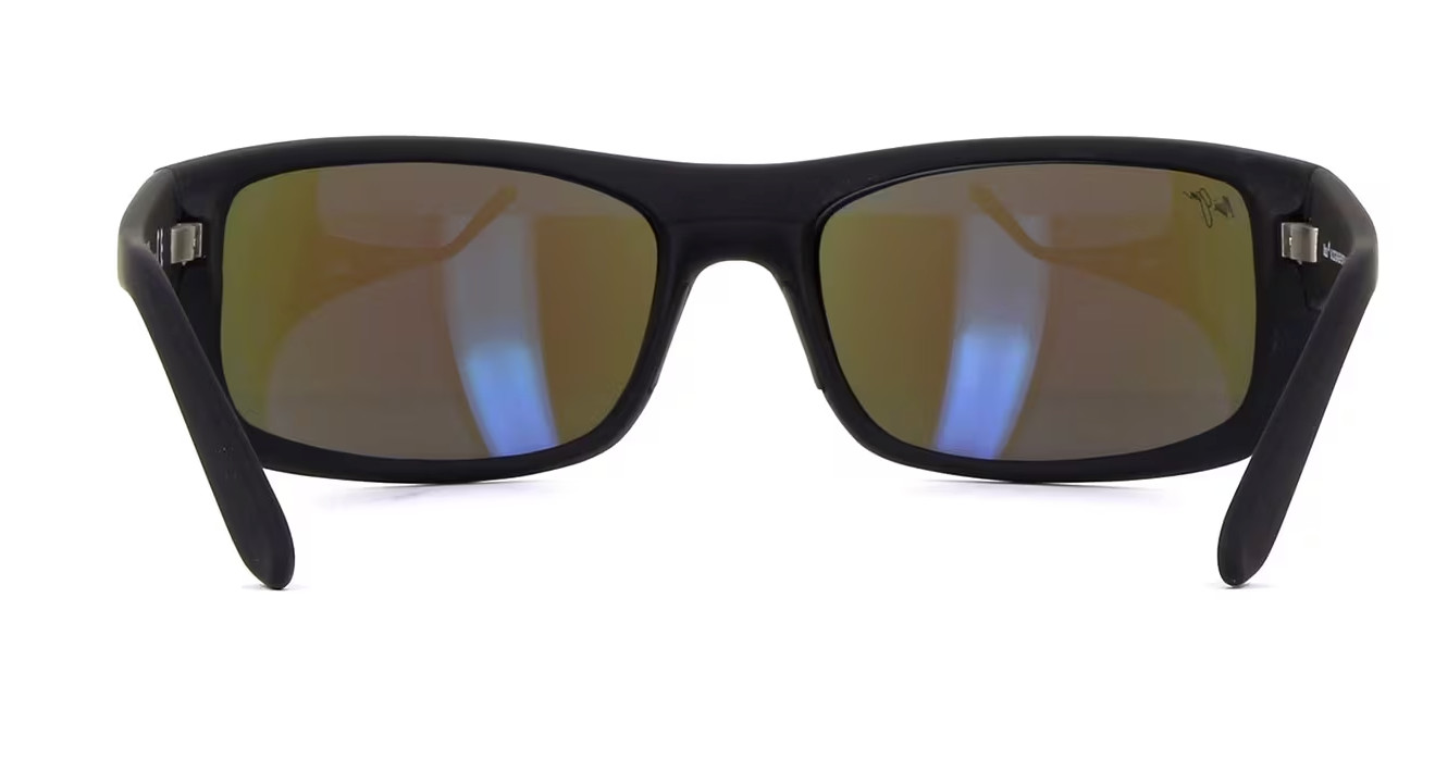 Maui Jim Peahi Black Matte Rubber / Blue Hawaii Polarized Lenses B202-2M NEW