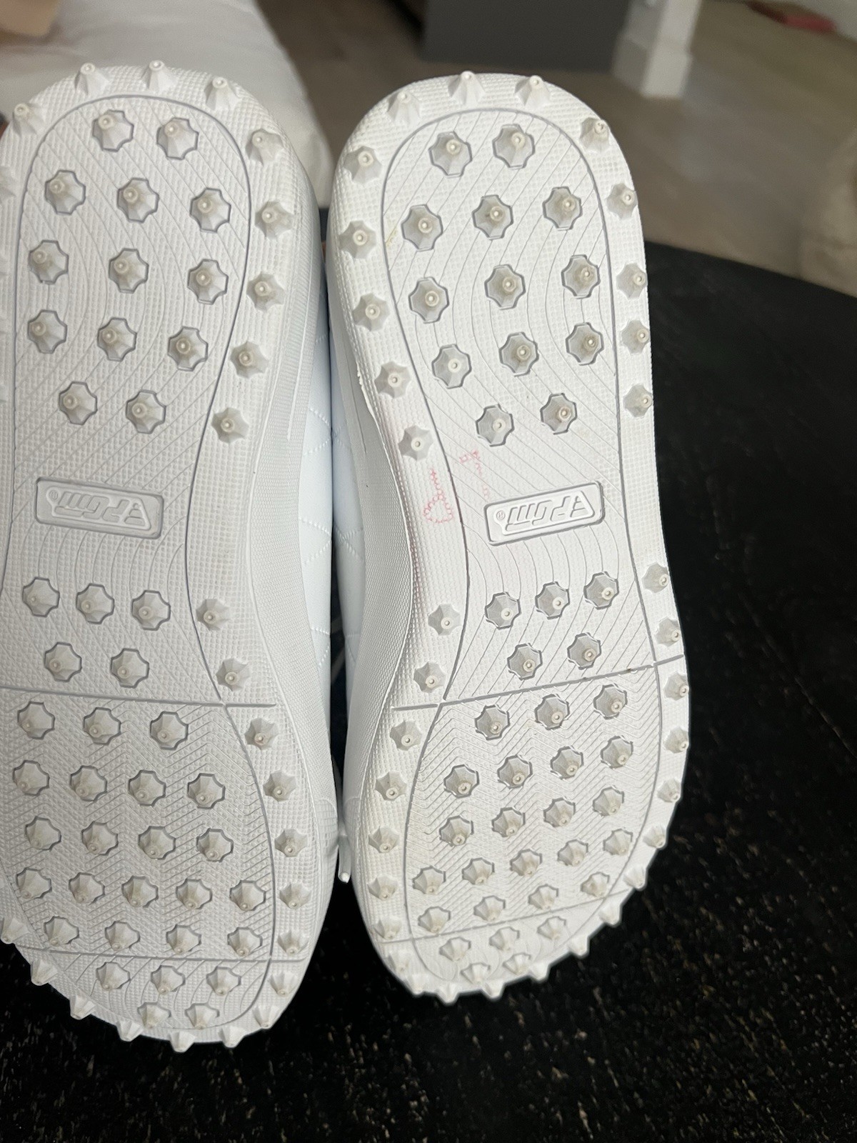 PGM Woman’s Spikeless Golf Shoes Lace Up White/Yellow US 7 UK 6 EU 39