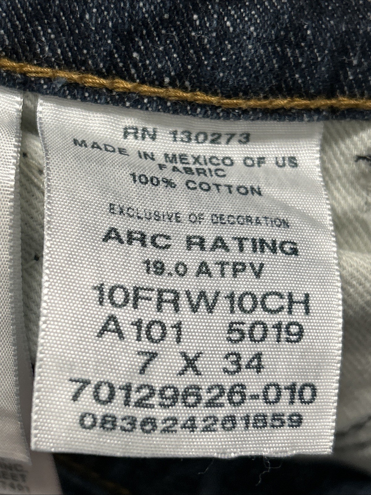 Womens Wrangler FR Fire Resistant Jeans Size 7×34 Embroidered Pockets 10FRW10CH
