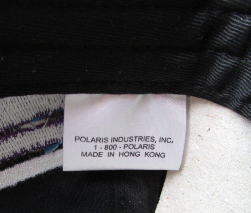 Vintage POLARIS® INDY Snapback Baseball Cap Hat One Size Made in Hong Kong