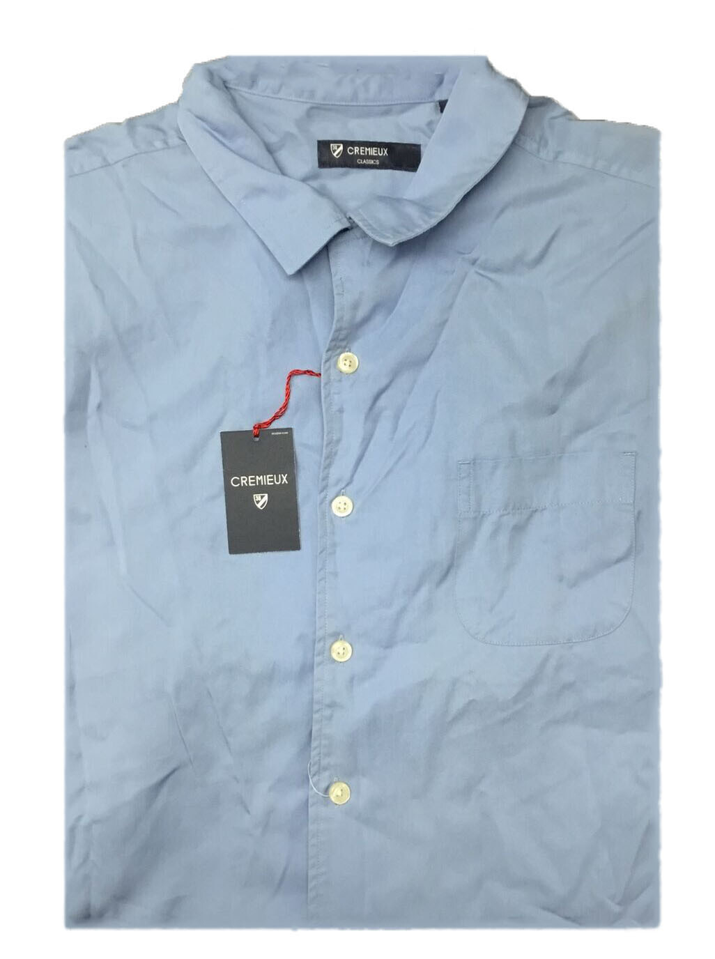 Cremieux Classics Mens Button Down Shirt in Blue Heather Size L