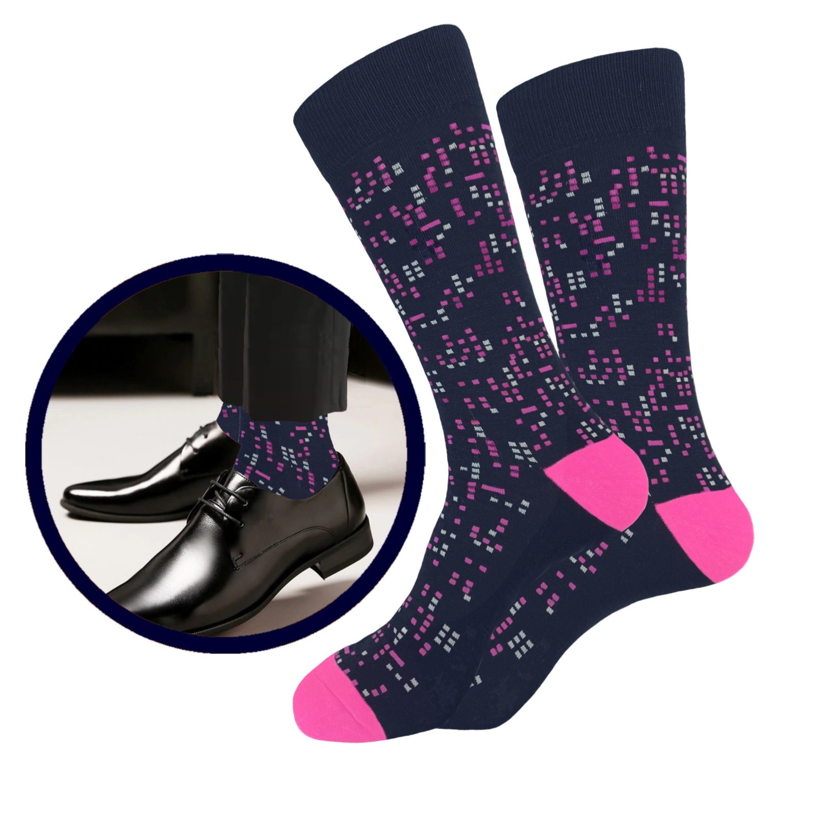 12-6 Pair MULTI DESIGN First quality Multi color Men’s COTTON Dress Socks 10-13