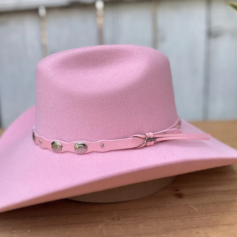 Original Tombstone 20X Western Cowboy Fur Felt Hat Denver Style – Pink