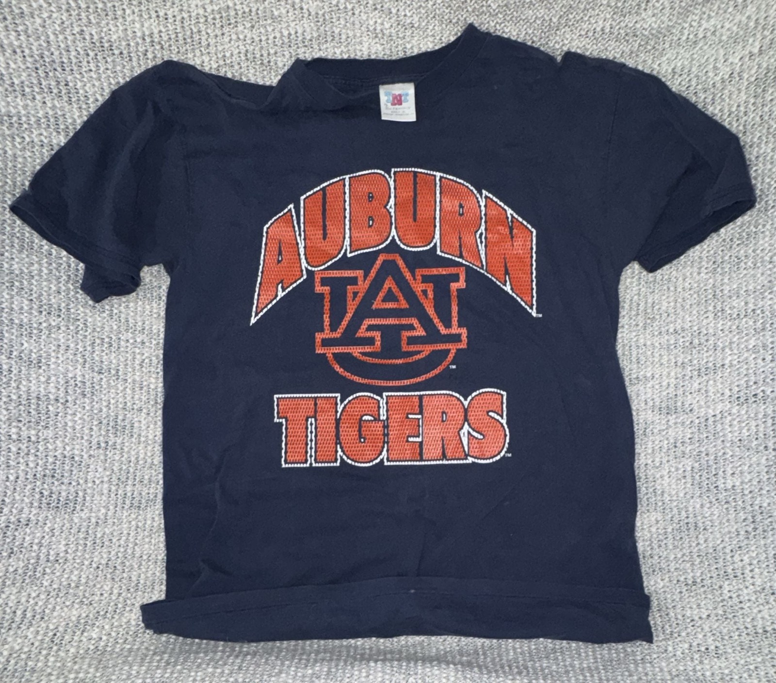 Vintage 90s Auburn Tigers College Football T-Shirt Adult XL Blue