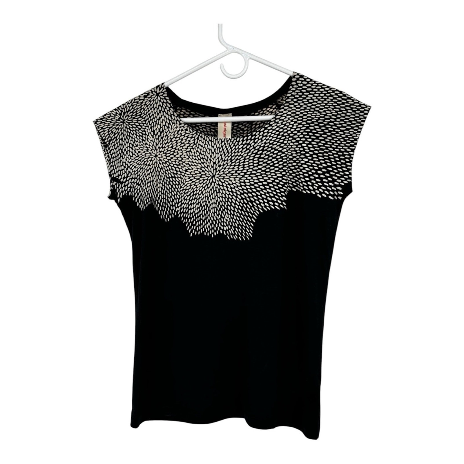 Umsteigan Large Bamboo Hand Screen Printed Black Rice Bamboo Top Red Bird Print