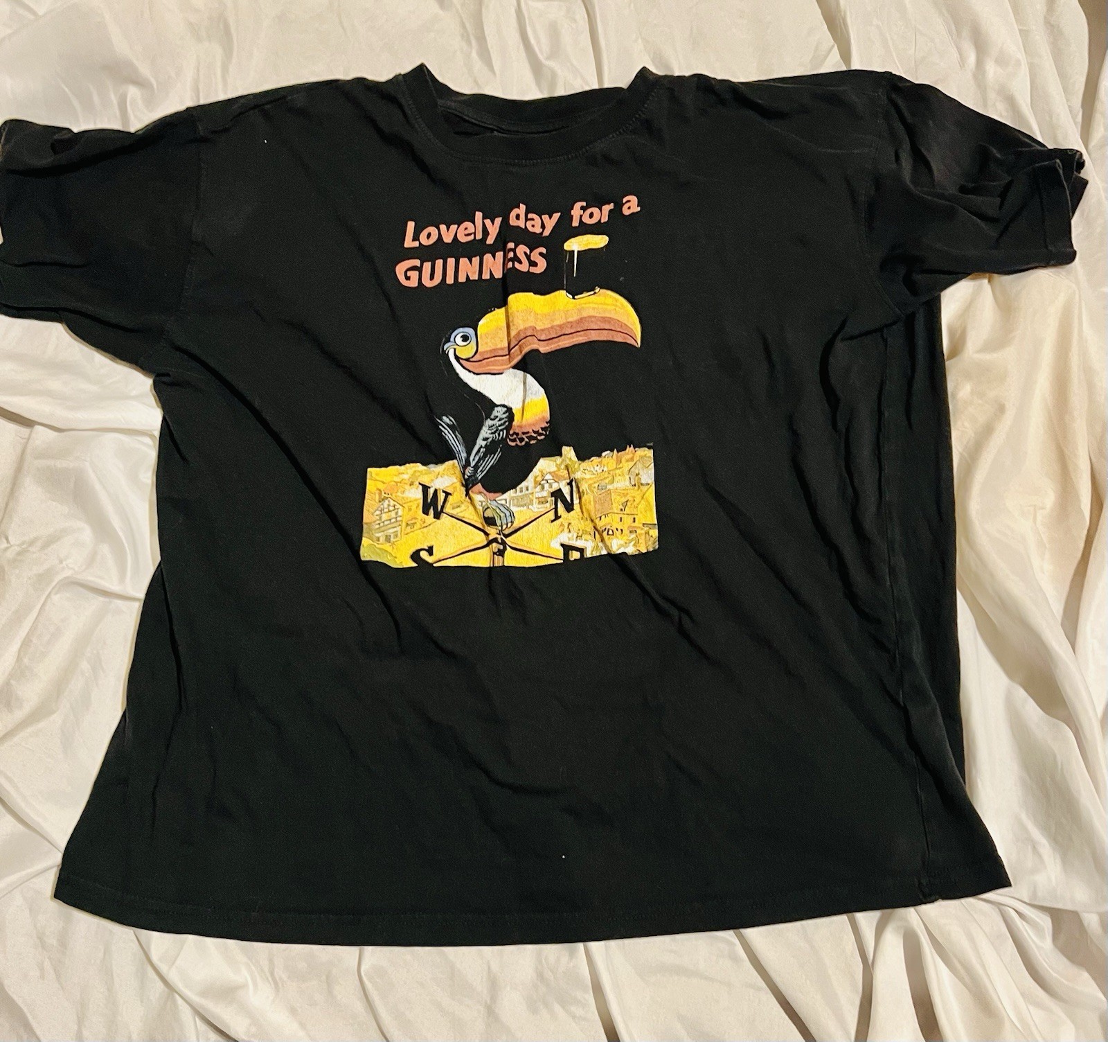 Guinness Vintage Tee XL Made in Dublin, Ireland Beverage BEER T