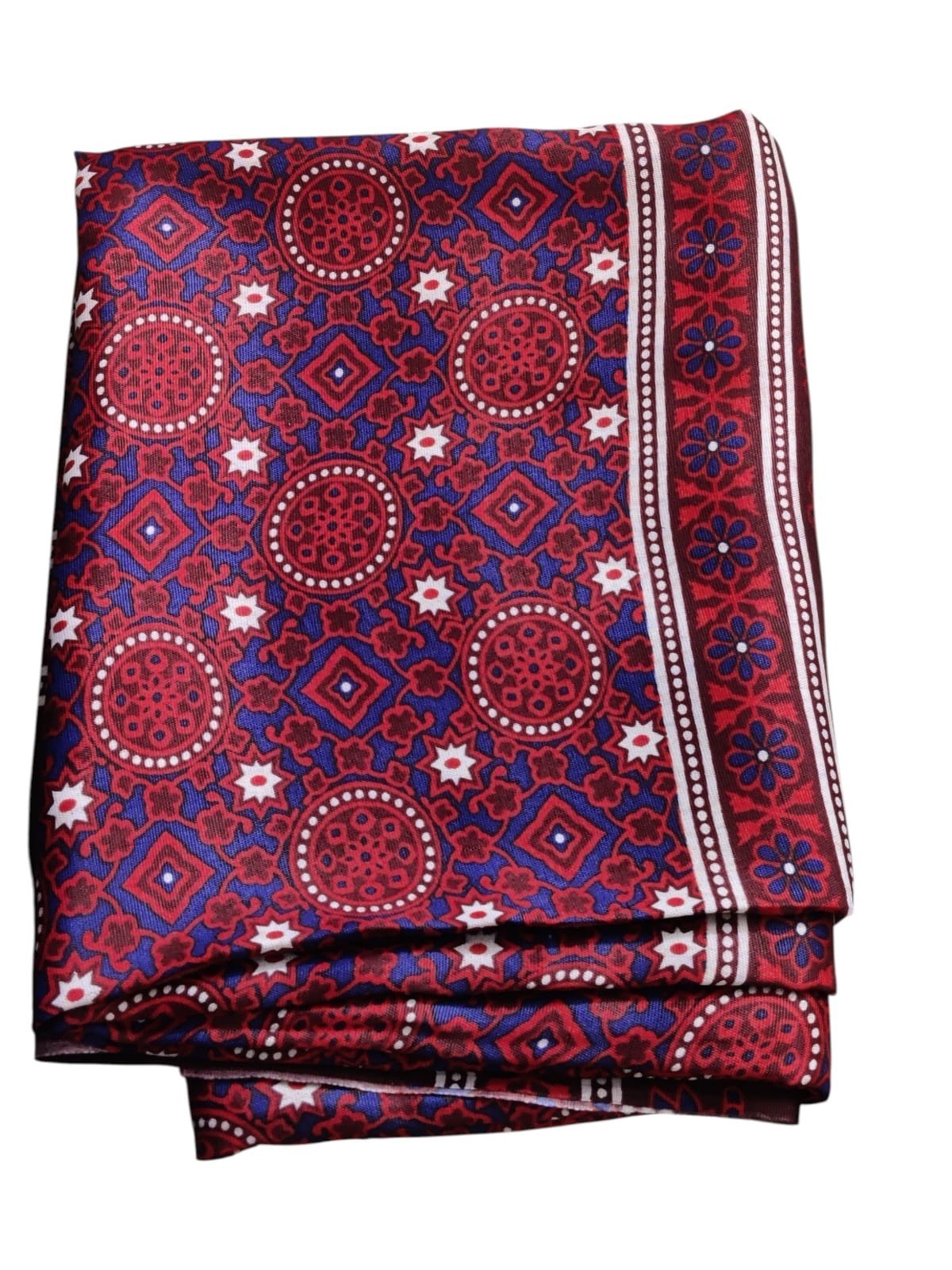 Sindhi Ajrak Traditional Chadar Oversized Printed Cultural Wrap Shawl Pakistan