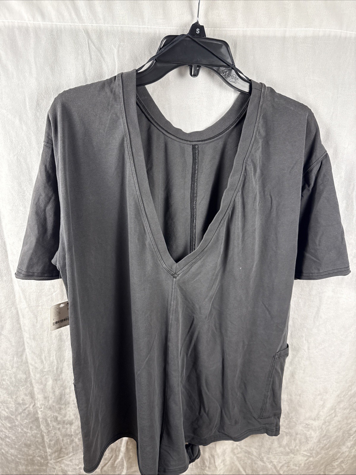 Free People FP Movement Hot Shot Romper Tee Women’s Small Black Shorts Pockets