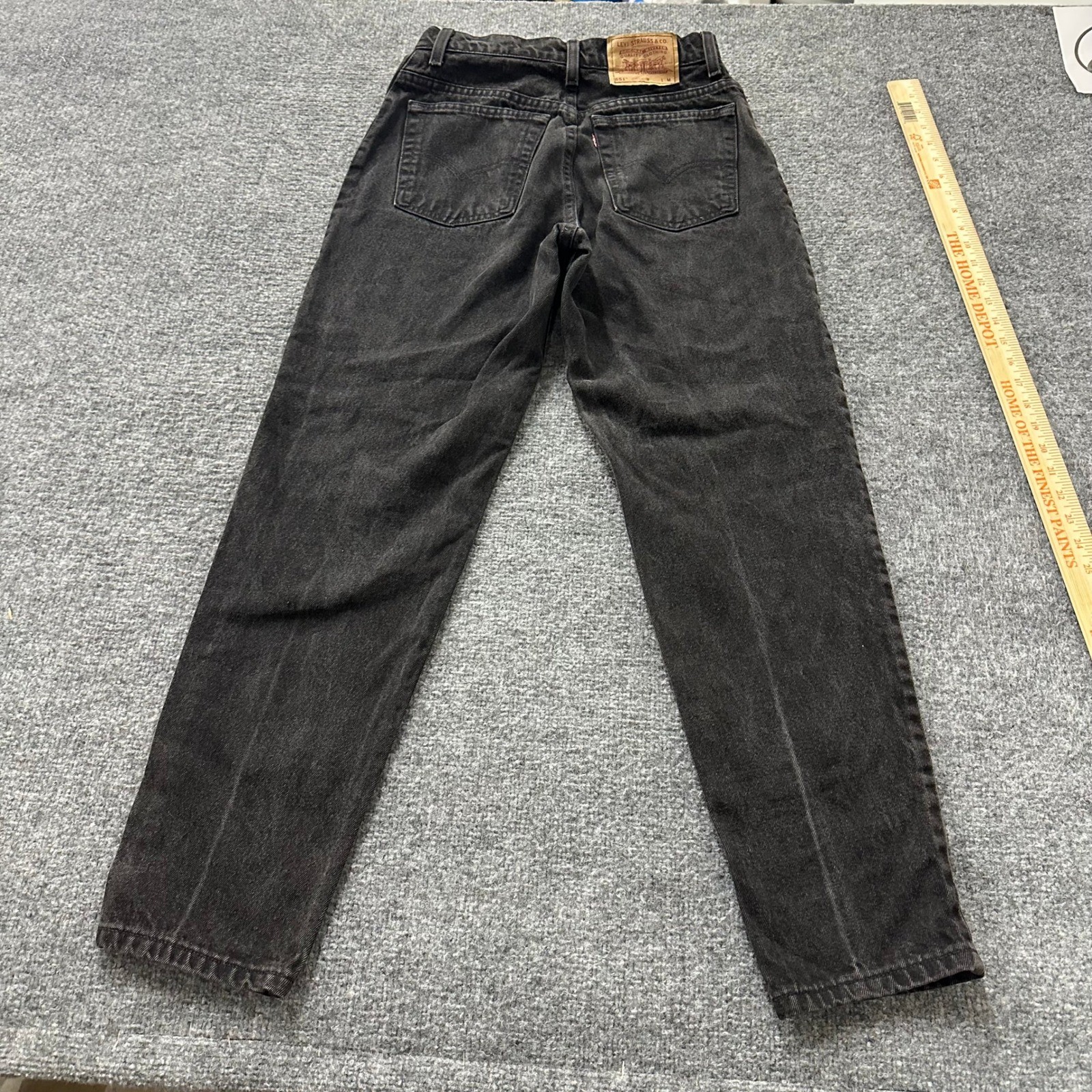 Levi’s Jeans Womens Size 10 Black 551 Relaxed Fit Tapered Leg USA Cotton Vintage