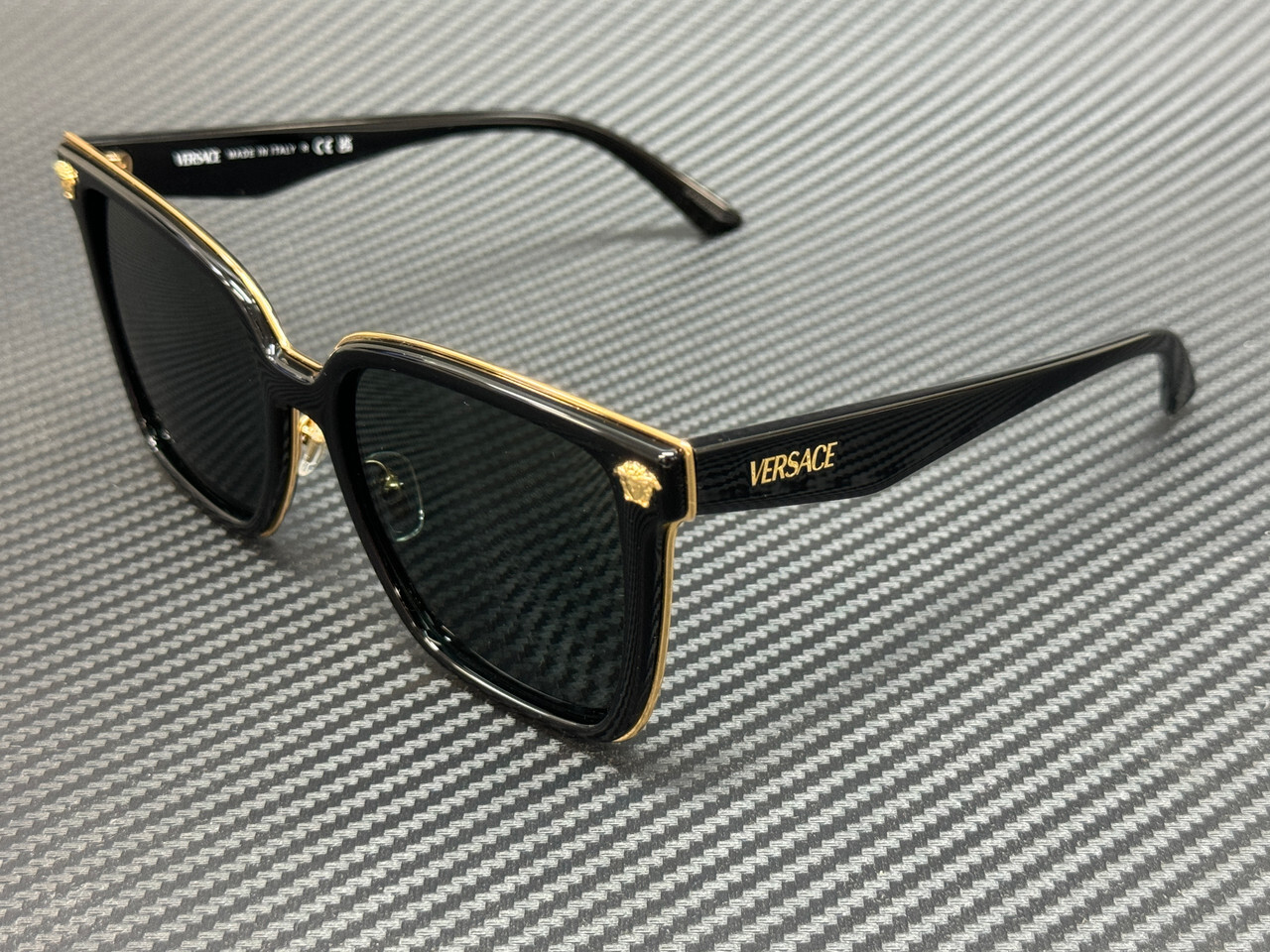 VERSACE VE2278D GB1 87 Black Grey Women’s 58 mm Sunglasses