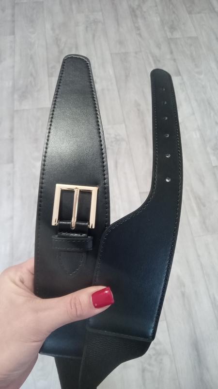Retro Black & Golden Women’s Elegant Square Buckle Cinch Belt Size 75 Cm