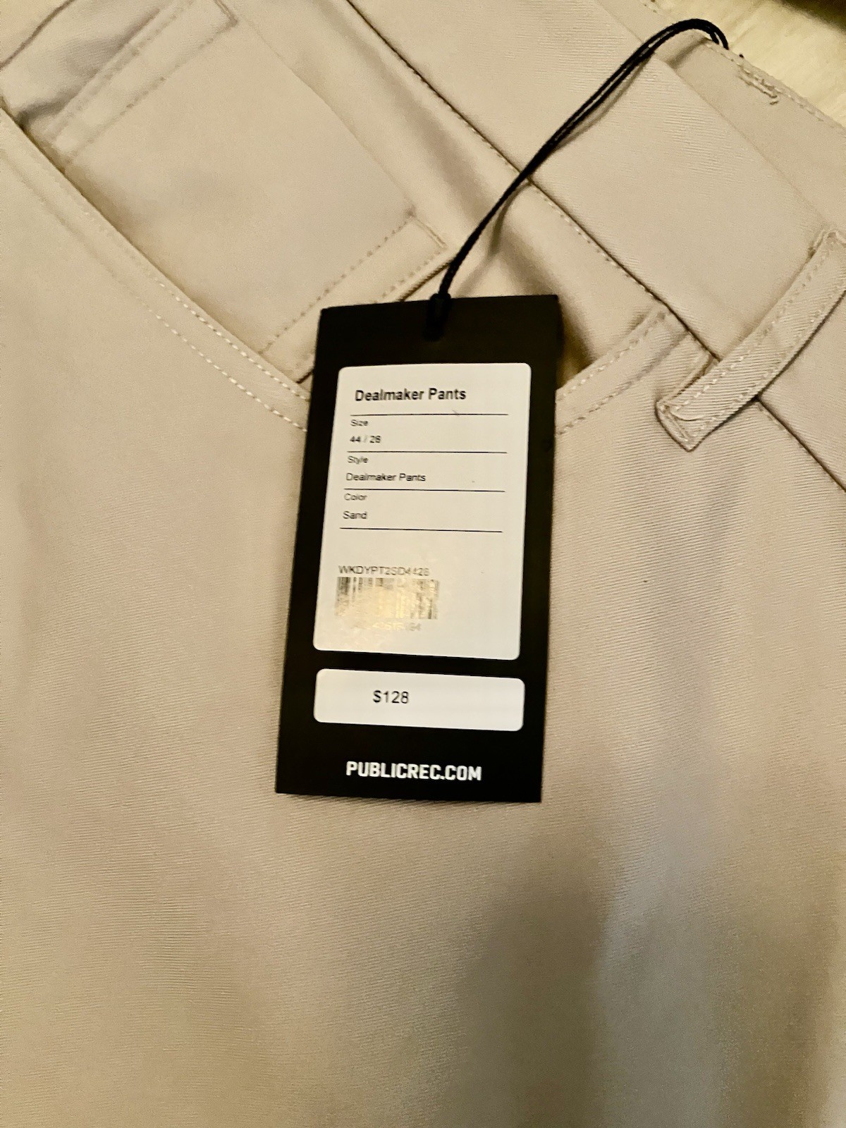 NWT – Public Rec Men’s Pants – 44 Waist Khaki