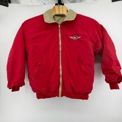 Southwest Airlines Vintage Flight Jacket Red Thinsulate Bomber Mens Large USA