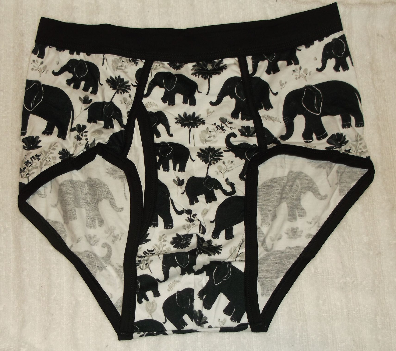 Men’s Pattern / Cartoon / Colored Waistband Adult Briefs Underwear S, M, L
