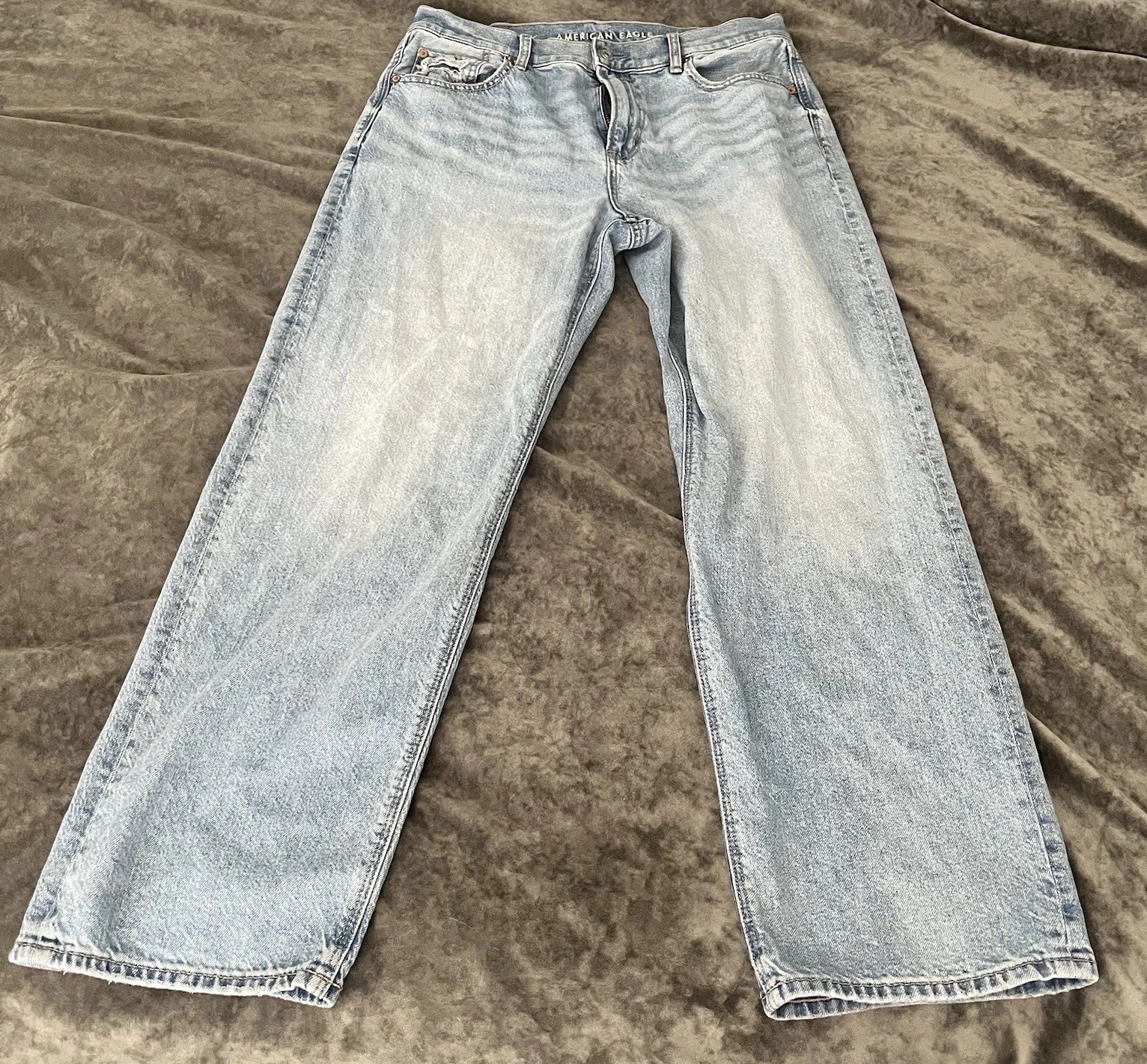 American Eagle Jeans Light Wash Strigid Size 10