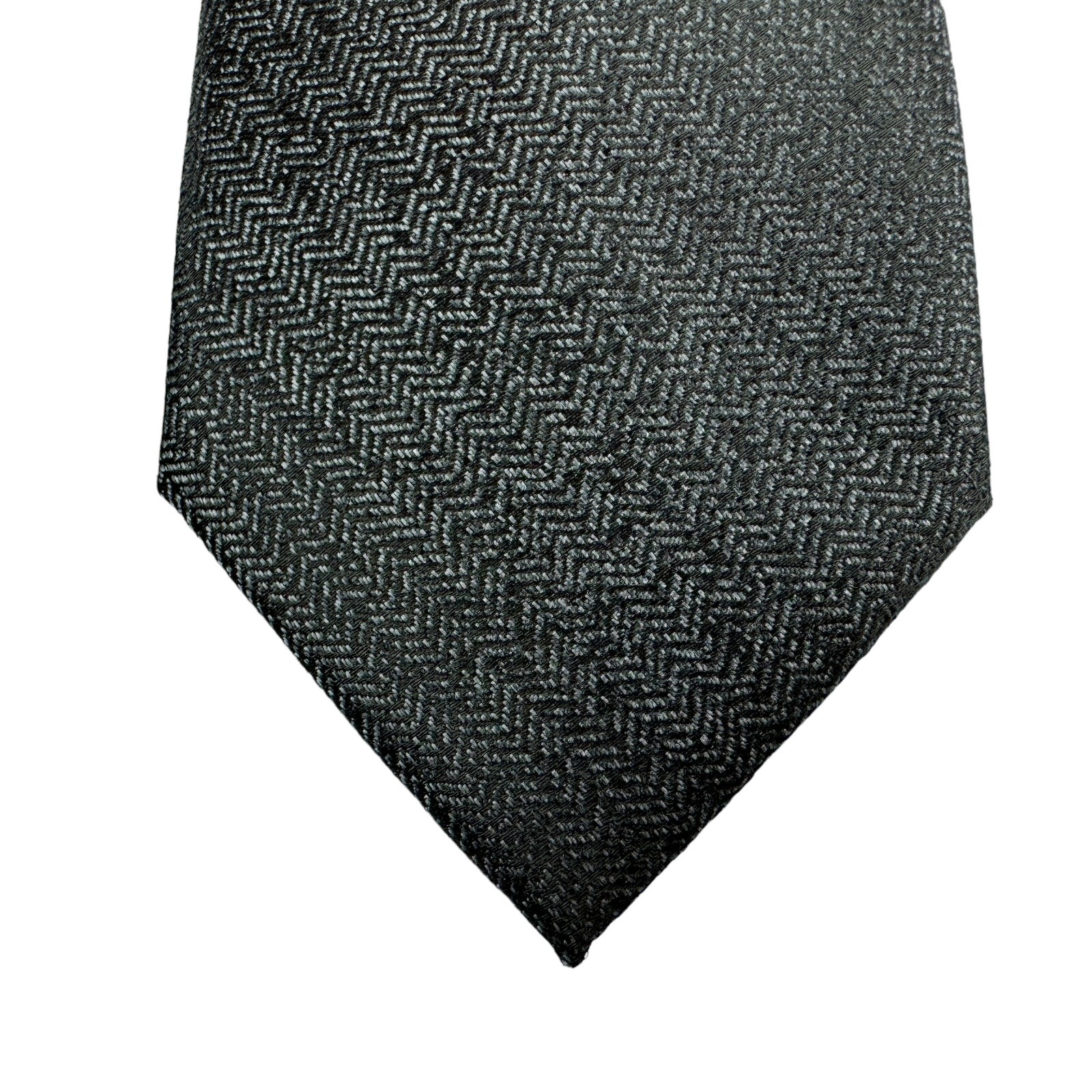 Alfani Mens Slim Herringbone Neck Tie Black 2.75″