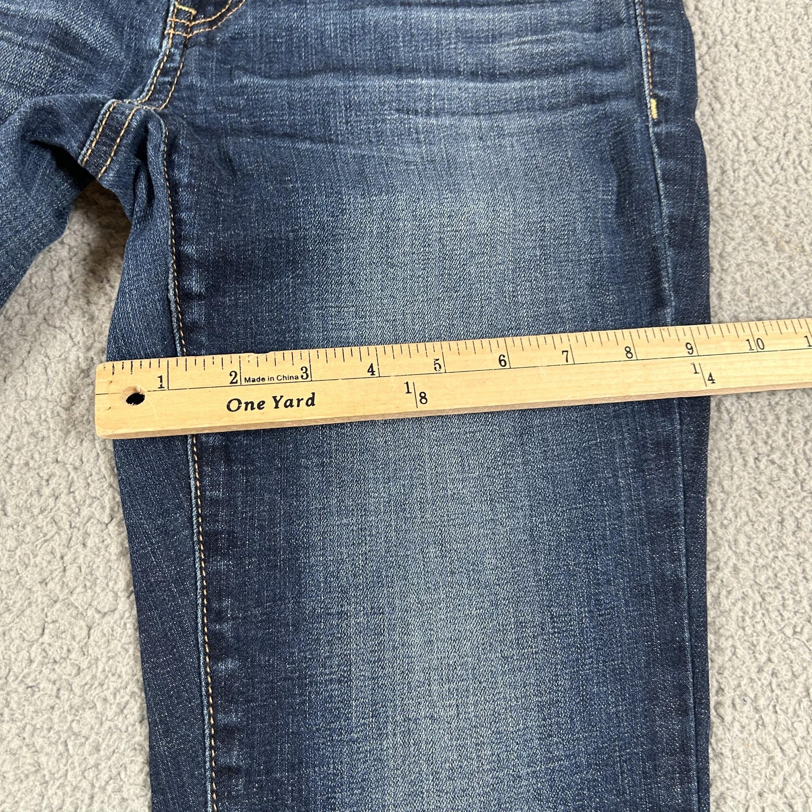 American Eagle Jegging Jeans Womens 6 Blue Mid Rise Super Stretch Denim Pants