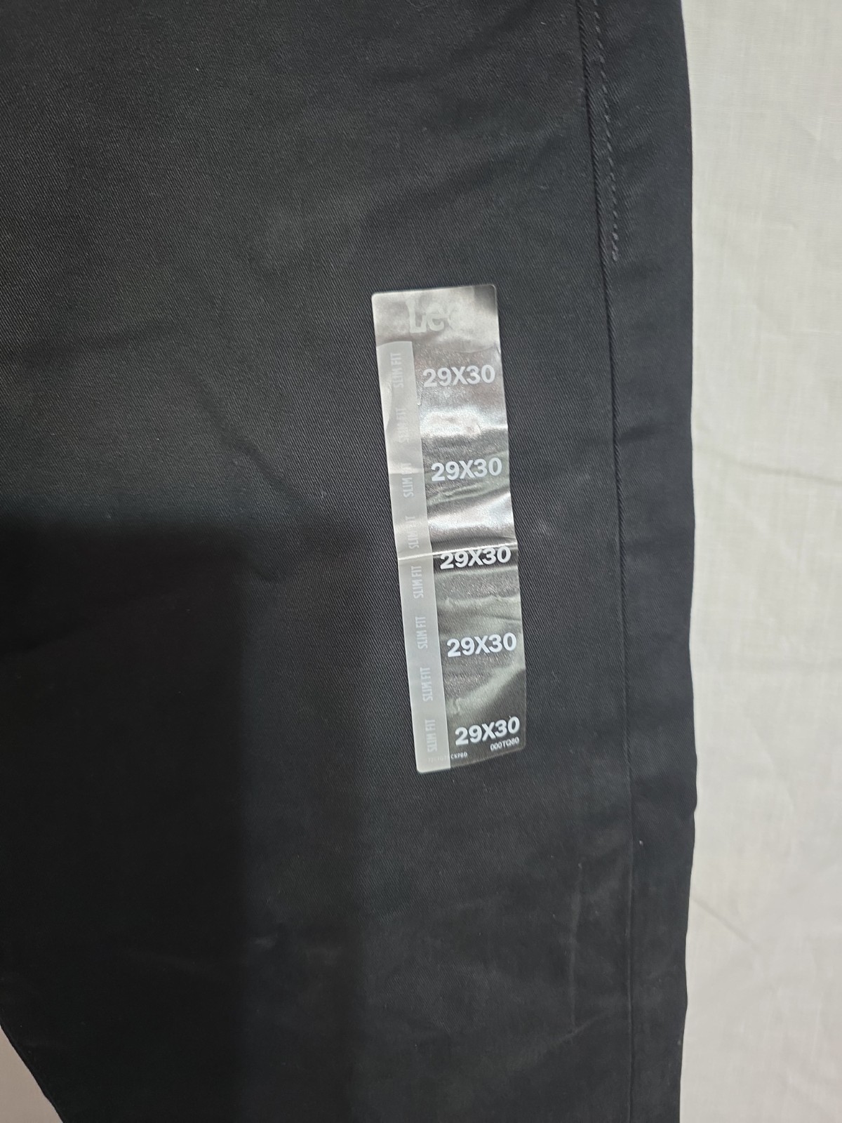 Lee Extreme Motion Black Slim Fit Straight Leg Jeans Pants Mens Size 29×30