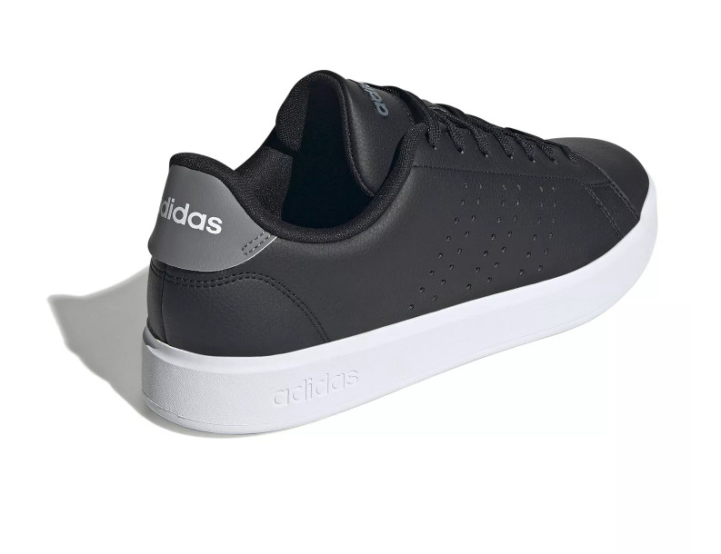 adidas Advantage 2.0 Men’s Shoes Black Black Gray Casual Tennis Sneakers Lace Up