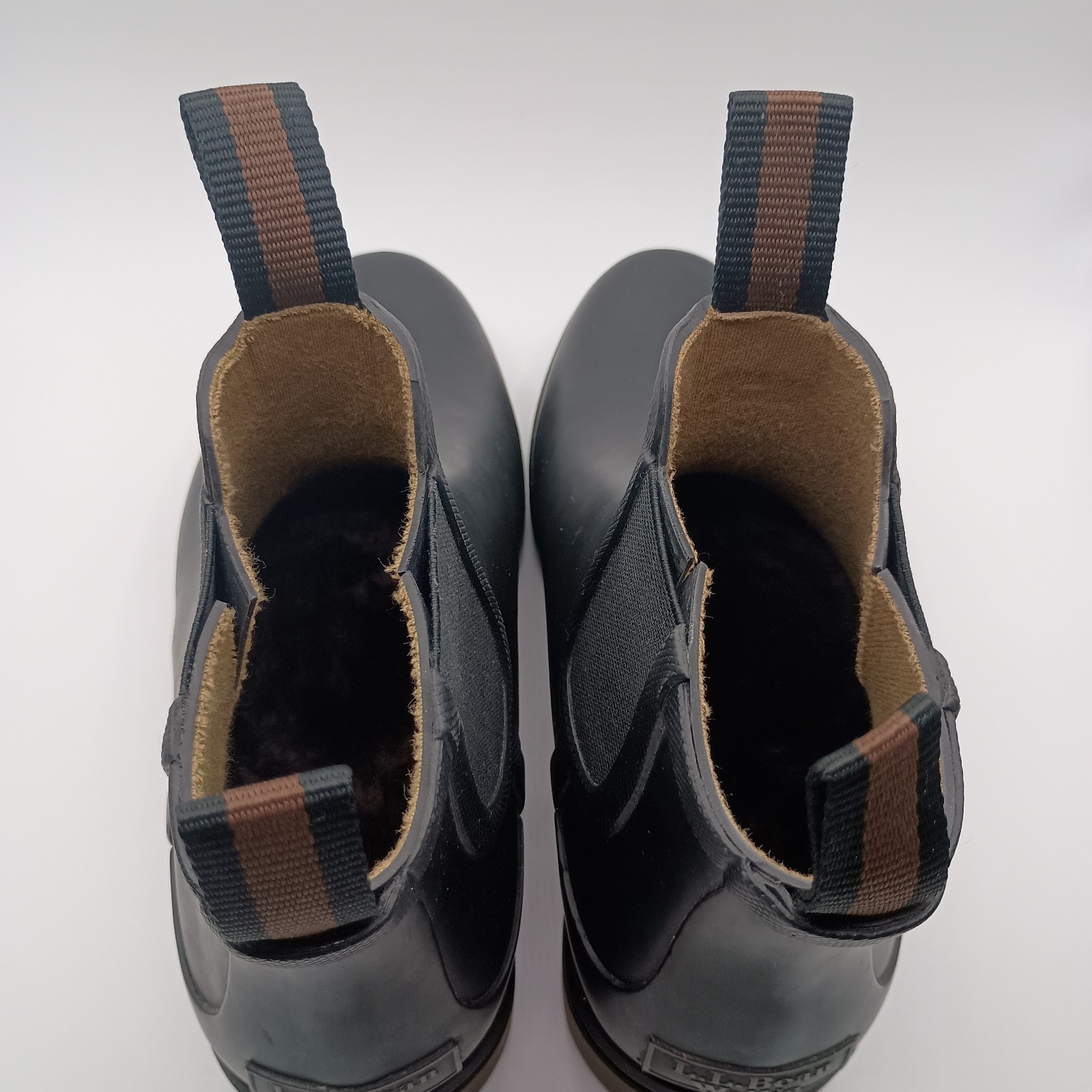 L.L. Bean Women’s Size 6 Black Rugged Wellie Rubber Chelsea Mud Rain Boots