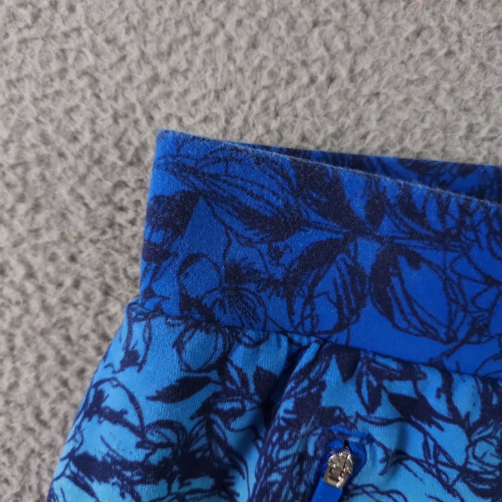 T by Talbots Skort Womens Medium Blue Floral Ombre Pull On Skirt Athleisure