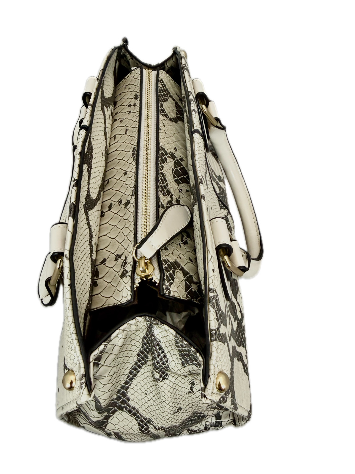 Esbag Ivory Alligator print designer bag