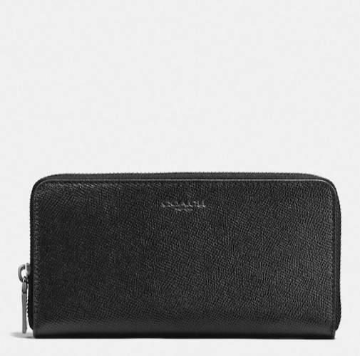 Coach Outlet Accordion Wallet Crossgrain Leather 7.48 x 3.94 in