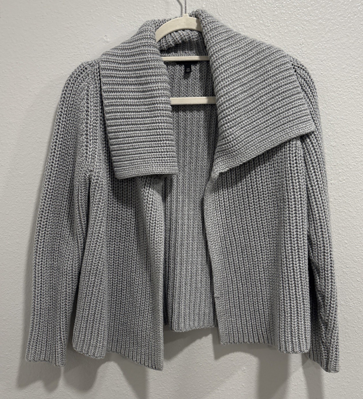 Talbots All Cotton Chunky Knit Open Cardigan extra small All Seasons Comfy Soft