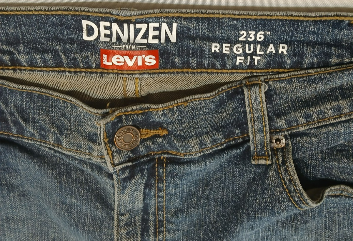 Levis Denizen Jeans 40 x 30 EUC 236 Regular Fit Mens