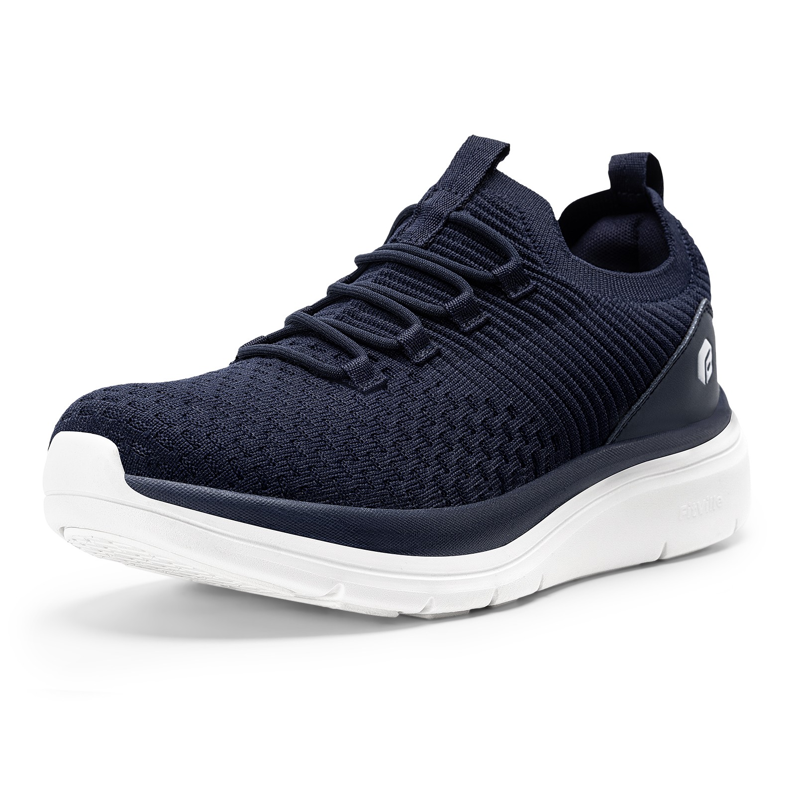 FitVille Men’s Extra Wide Slip-On Shoes Breathable Cushioned Walking Sneakers