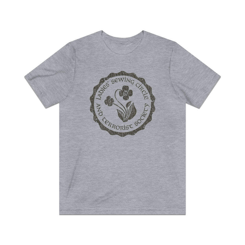 Ladies Sewing Circle and Terrorist Society 1974 Vintage Men’s T-Shirt