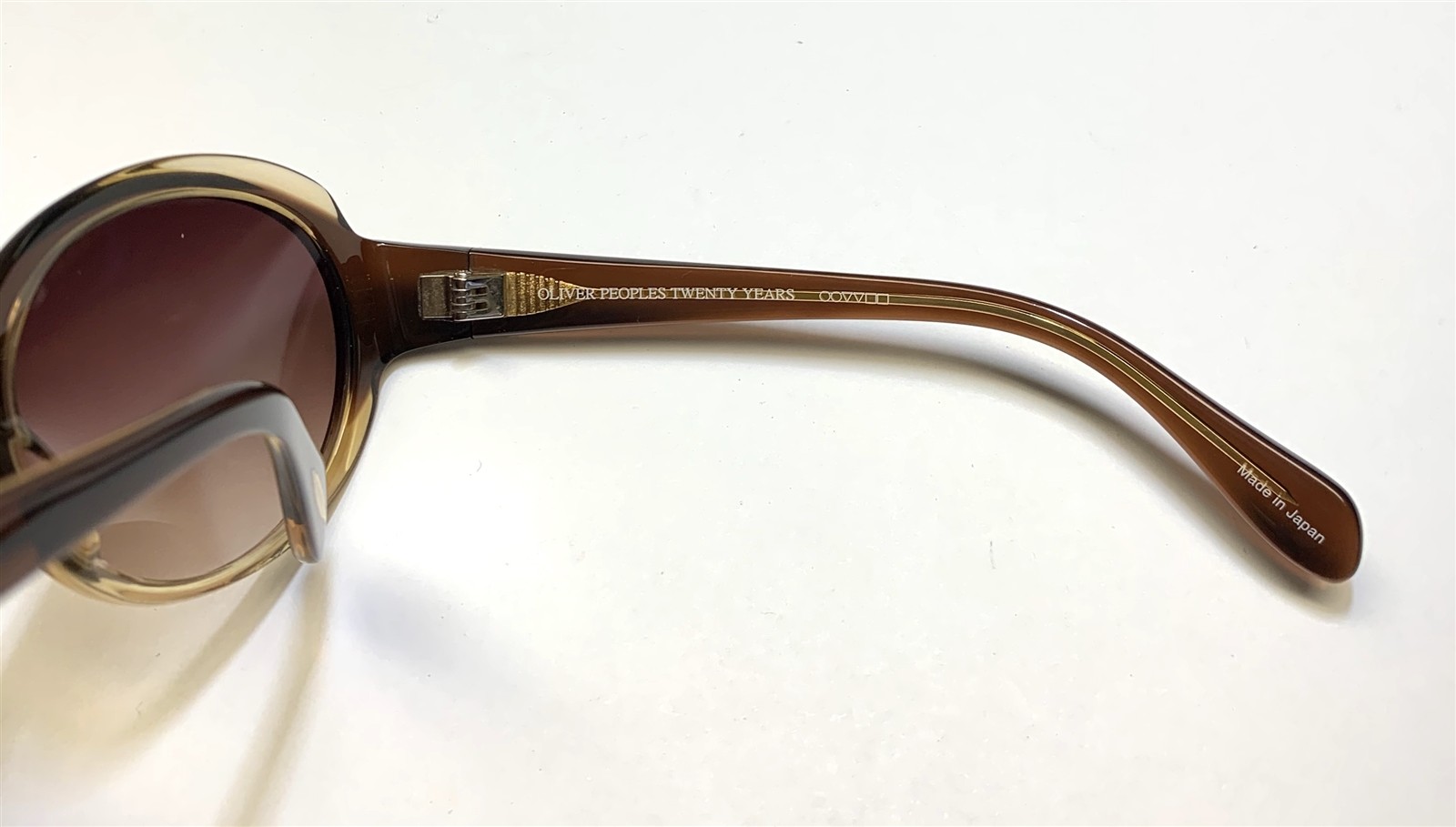 Oliver Peoples Merce DEB Sunglasses Crystal Light Brown Dark Brown Gradient