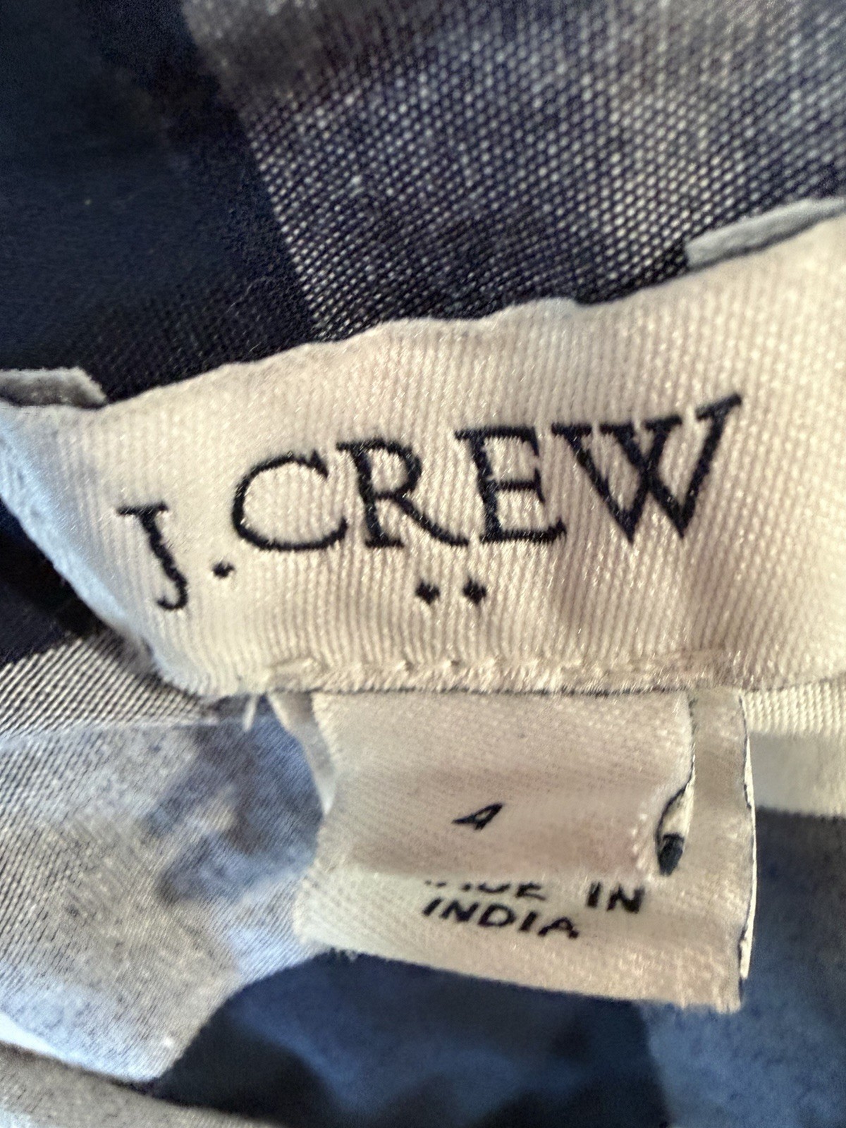J Crew New Gingham plaid belted shirtdress long sleeve button up black white