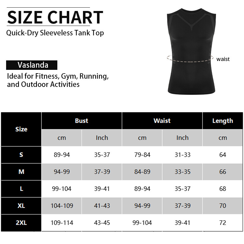 Men Compression Shirt Version Ionic Shaping Sleeveless Vest Sport Tank Top S-2XL