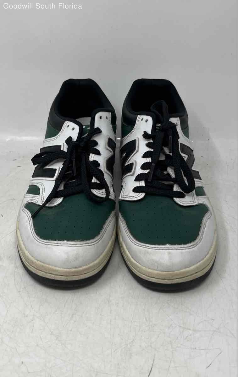 New Balance Unisex 480 BB480LTD White Green Black Sneakers Shoes Size M9 W10.5 D
