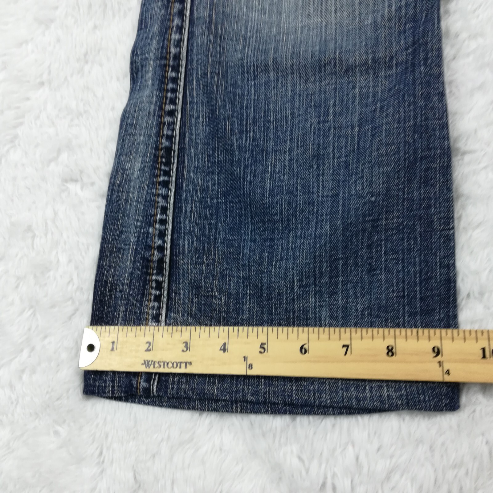 Silver Jeans Womens Twisted Flare Boot Cut Denim Blue Stone Wash Short 30