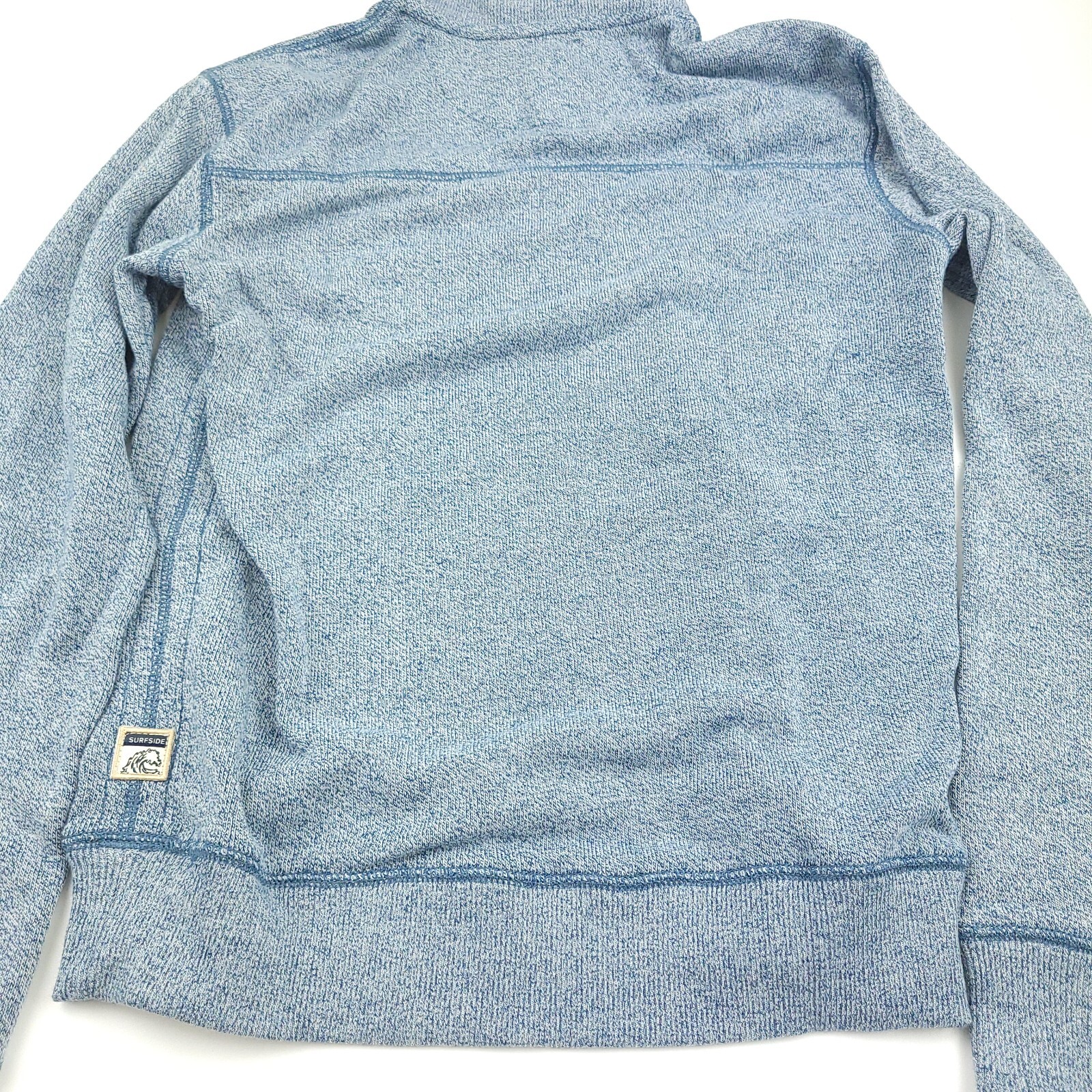 Surfside Supply Small S Sweater Light Blue Color Half Zip Mock Neck Mens NWT