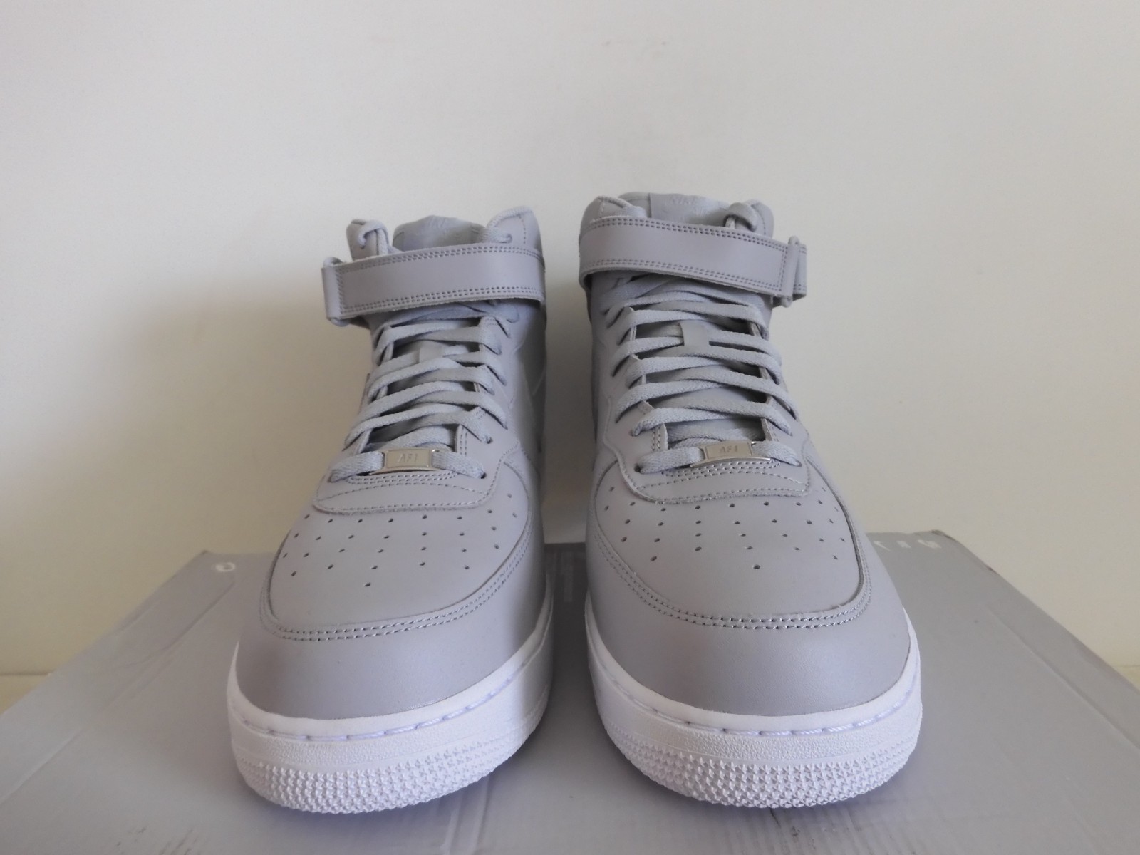 Nike Air Force 1 Mid 07 Wolf Grey-Wolf Grey-White Sz 15 Rare! [315123-046]