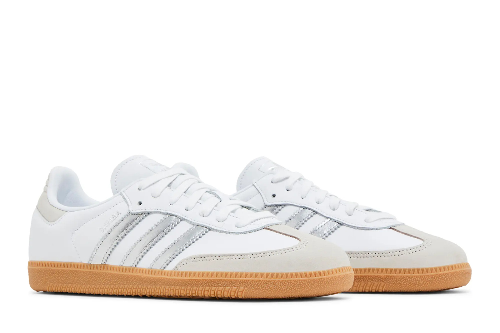 adidas Womens Samba OG White Silver Metallic Grey JI2725 Available Now