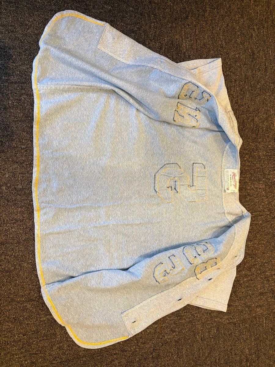 Vintage 80s Rawlings Baseball Shirt Powder Blue USA Made – Size M (Fits like S)