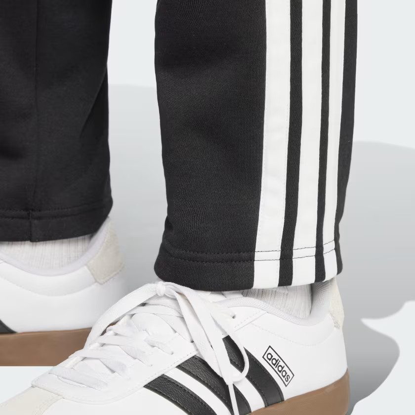 adidas men Essentials 3-Stripes Fleece Pants Open Hem