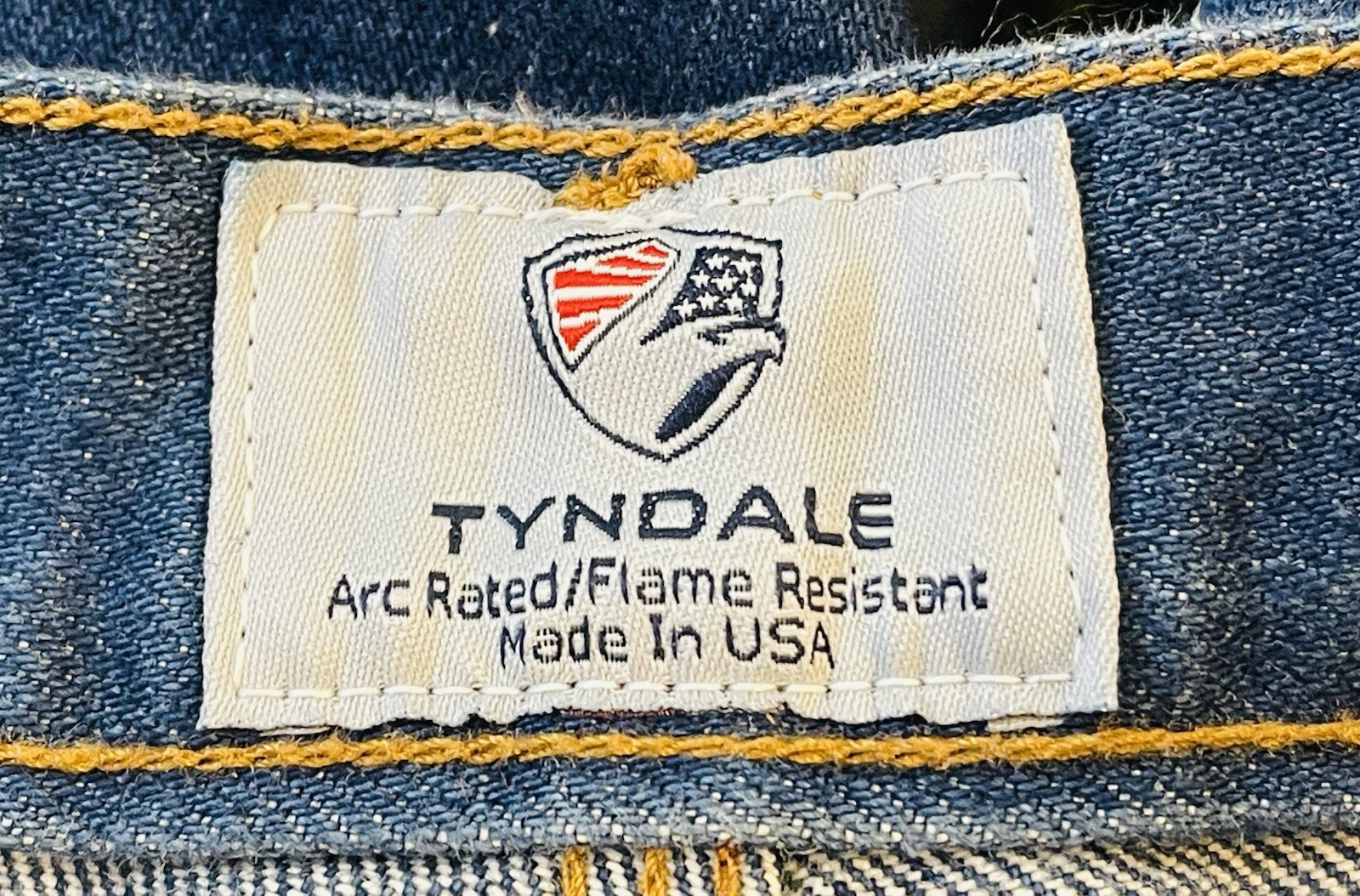 Tyndale FRMC Jeans Mens 38×32 Flame Resistant Workwear Blue Denim Pants F290T